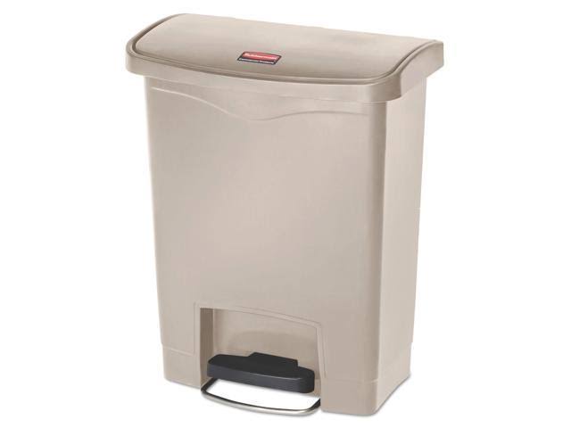 Black 13.2 Gal Plastic Step-On Trash Can E522086