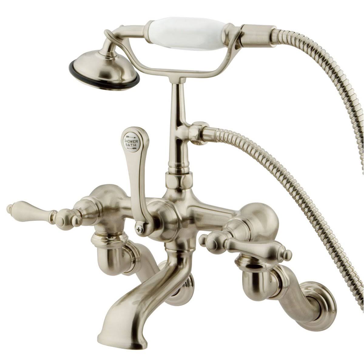 Wall Mount Clawfoot Tub Filler with Hand Shower - Oil Rubbed Bronze A883