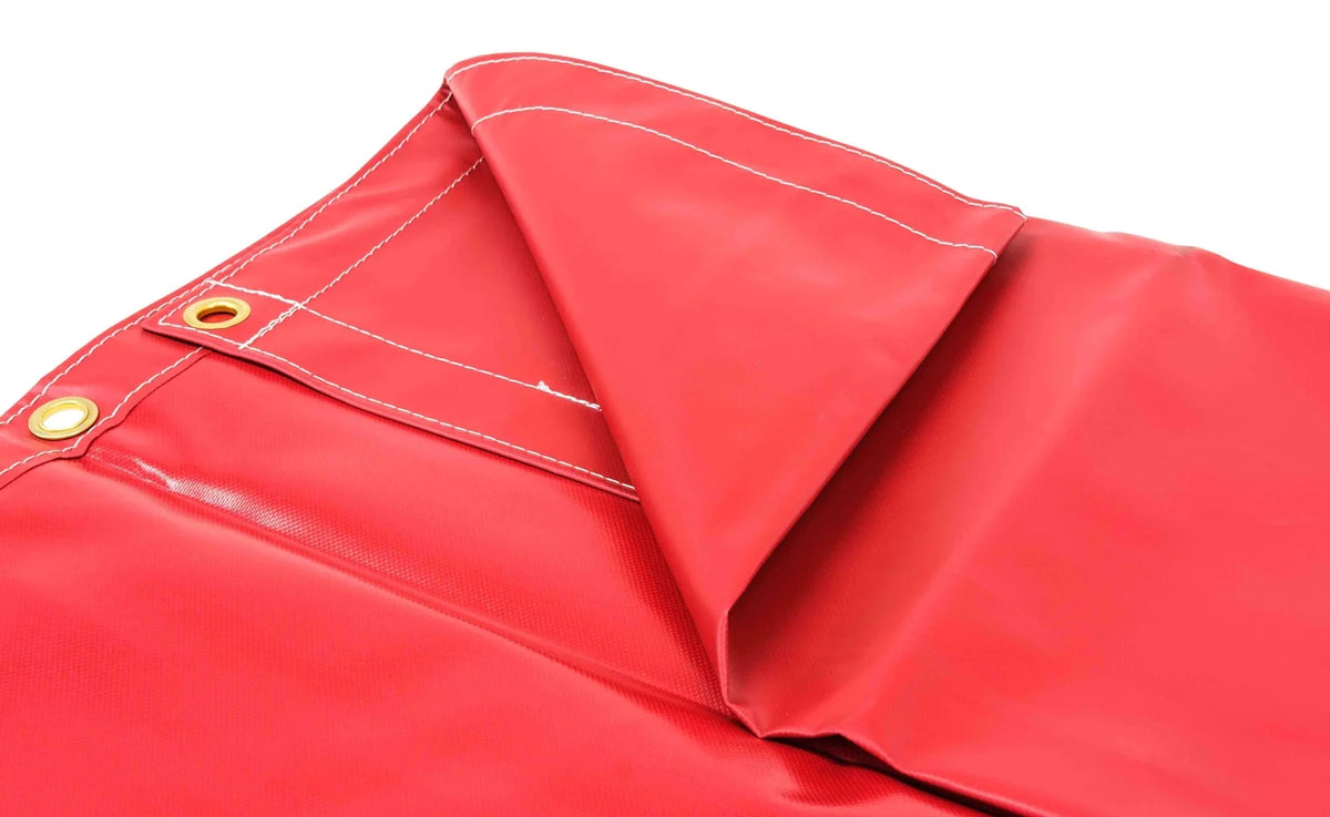 10' x 12' Red 18oz Vinyl Utility Tarp G3104