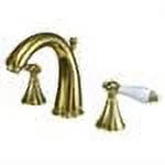Widespread Bathroom Faucet with Porcelain Lever Handles Y550045