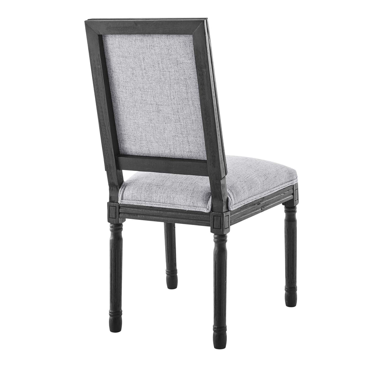 Black Light Gray Upholstered Fabric Dining Side Chair E524232