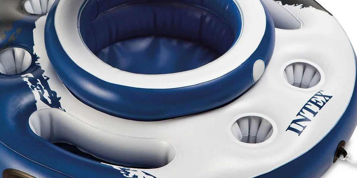 Inflatable Water Tube (2 Pack) and Inflatable Beverage Cooler S766