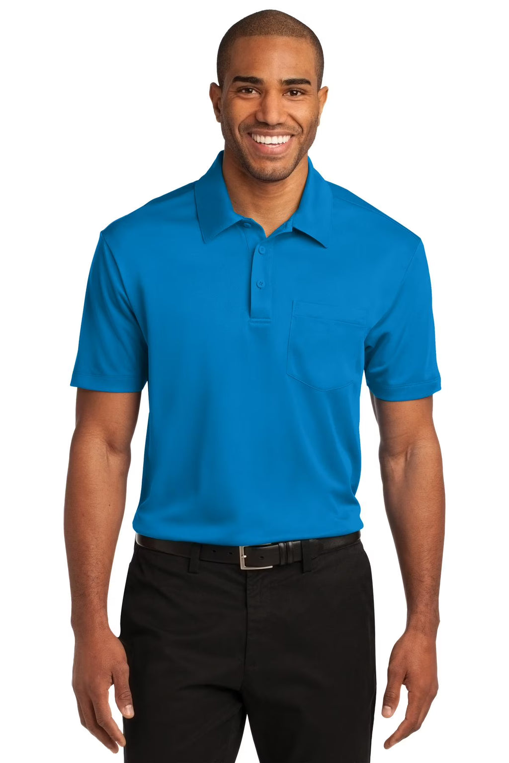 4XL Brilliant Blue Performance Pocket Polo W833142
