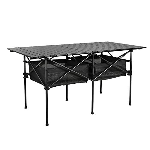 Lightweight Aluminum Folding Camping Table with Carrying Bag Z9086