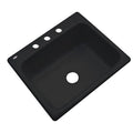 Black 3 Hole Kitchen Sink O16143