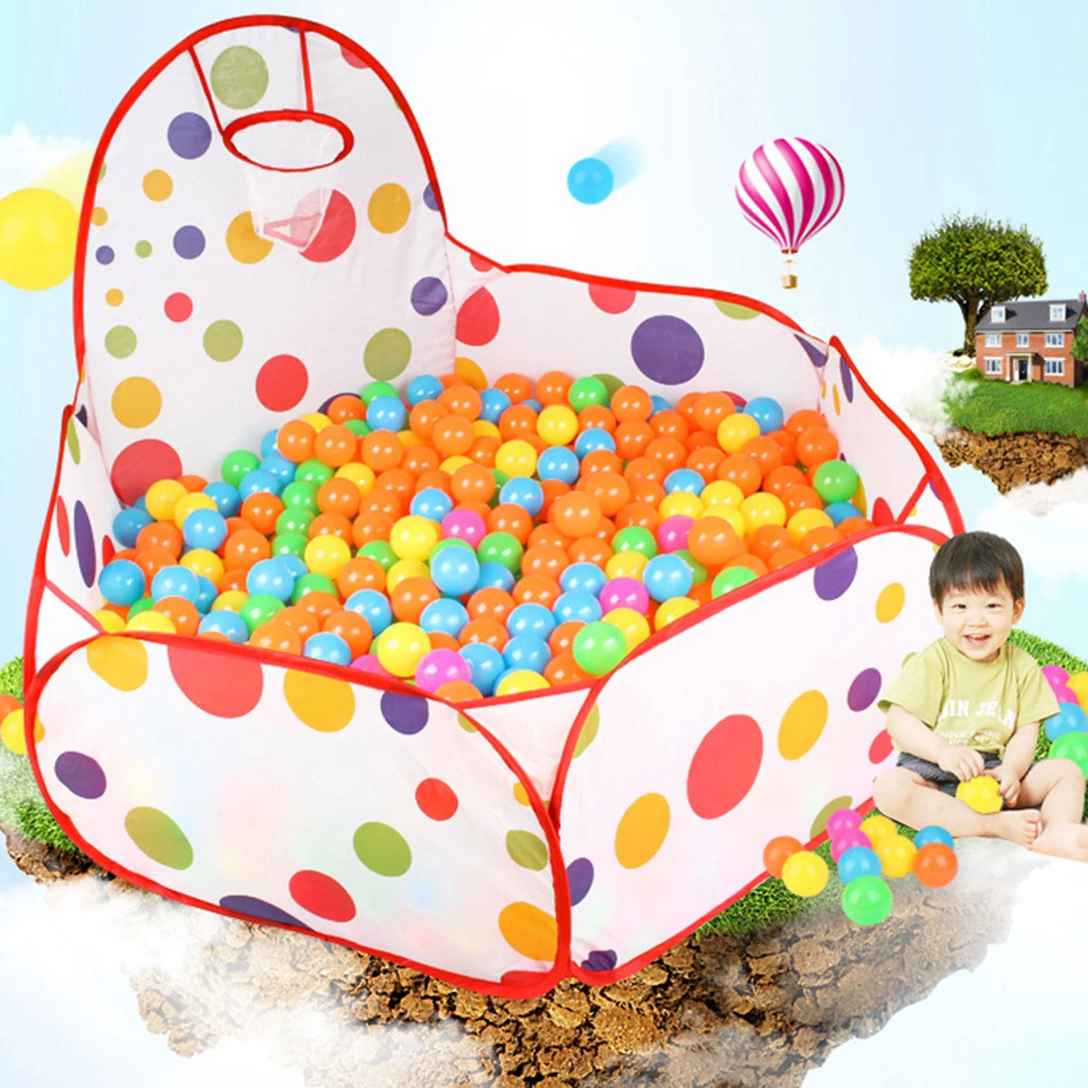 Ball Play Tent Playhouse Ball Pit Playpen T8600