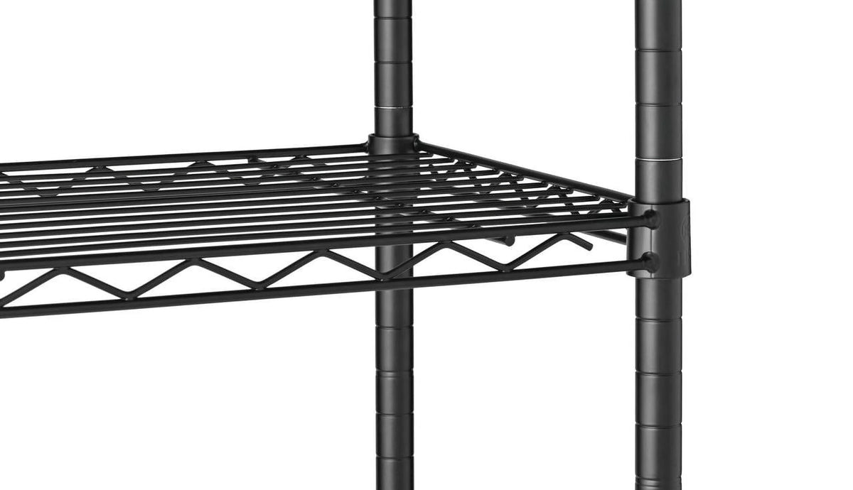 Steel 4-Tier Storage Shelf Unit White T22584