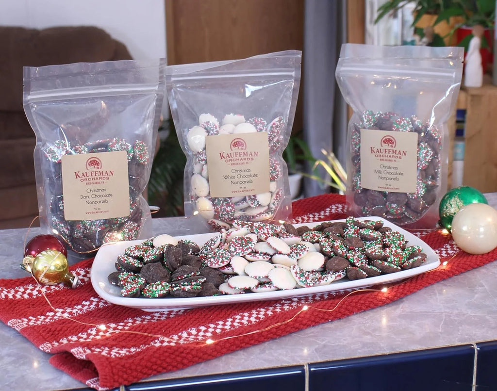 Christmas Chocolate Nonpareils Candy Gift Box V16402