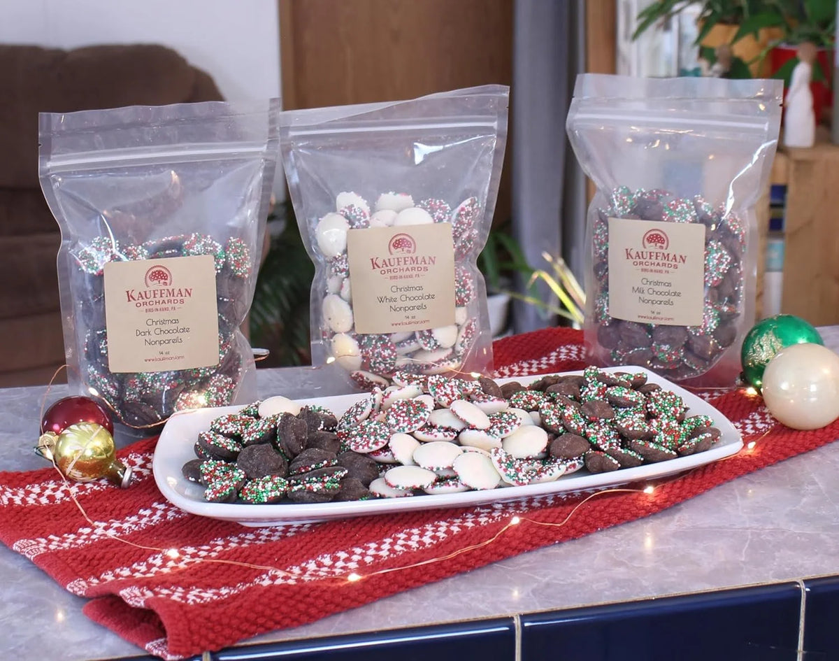Christmas Chocolate Nonpareils Candy Gift Box V16402