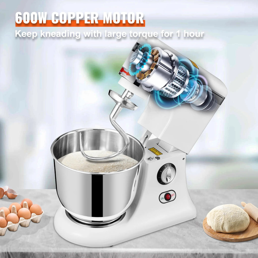 600W 11 Speed Tilt Head Stand Mixer 7.4 Quart Bowl 3 Attachments R78509