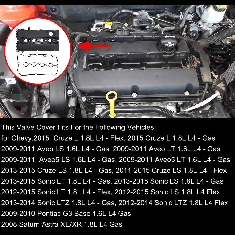 Camshaft Valve Cover with Gasket Pack of 2 I9394