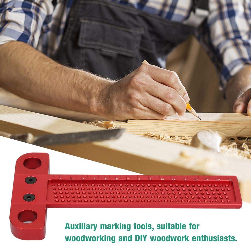 Woodworking Scriber Carpentry Marking Tool Aluminum Alloy Ruler W804