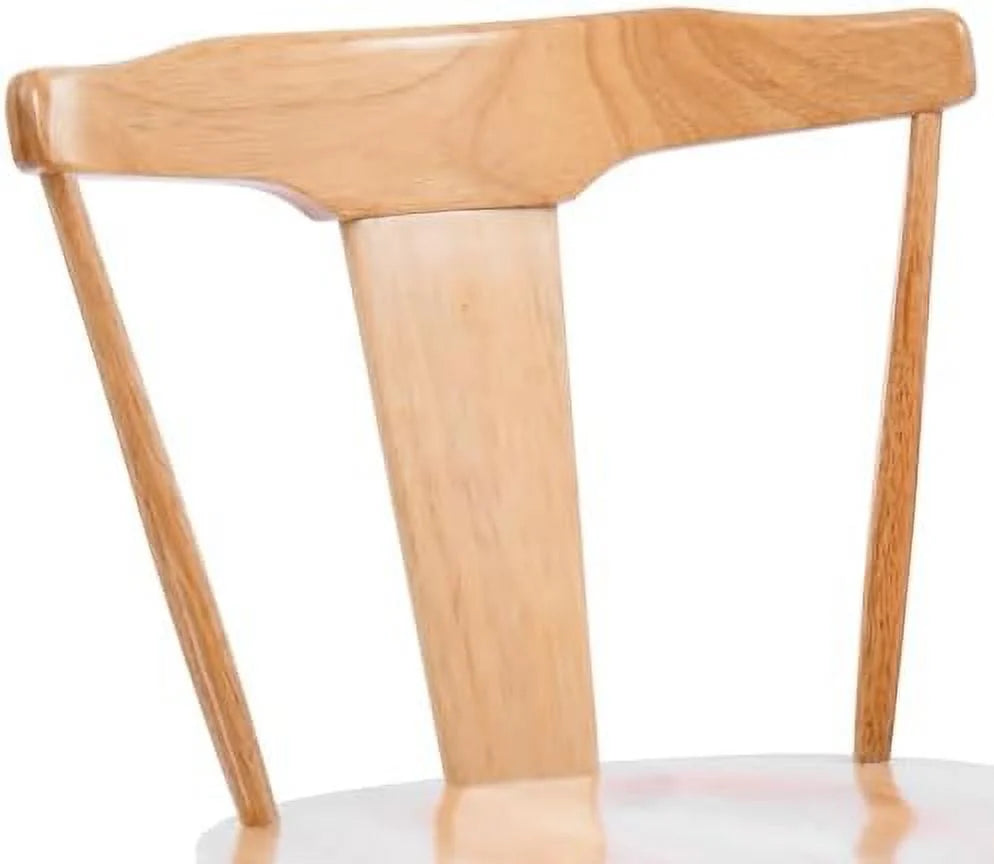 White Oak Wood Dining Chairs Set of 2 L68459