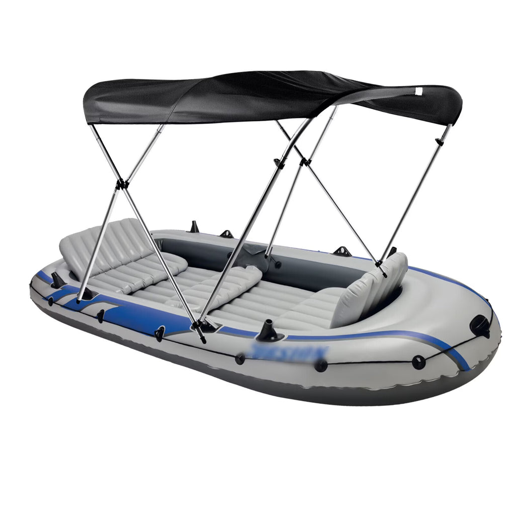 Black 600D Oxford Cloth Boat Cover with Aluminum Frame C76101