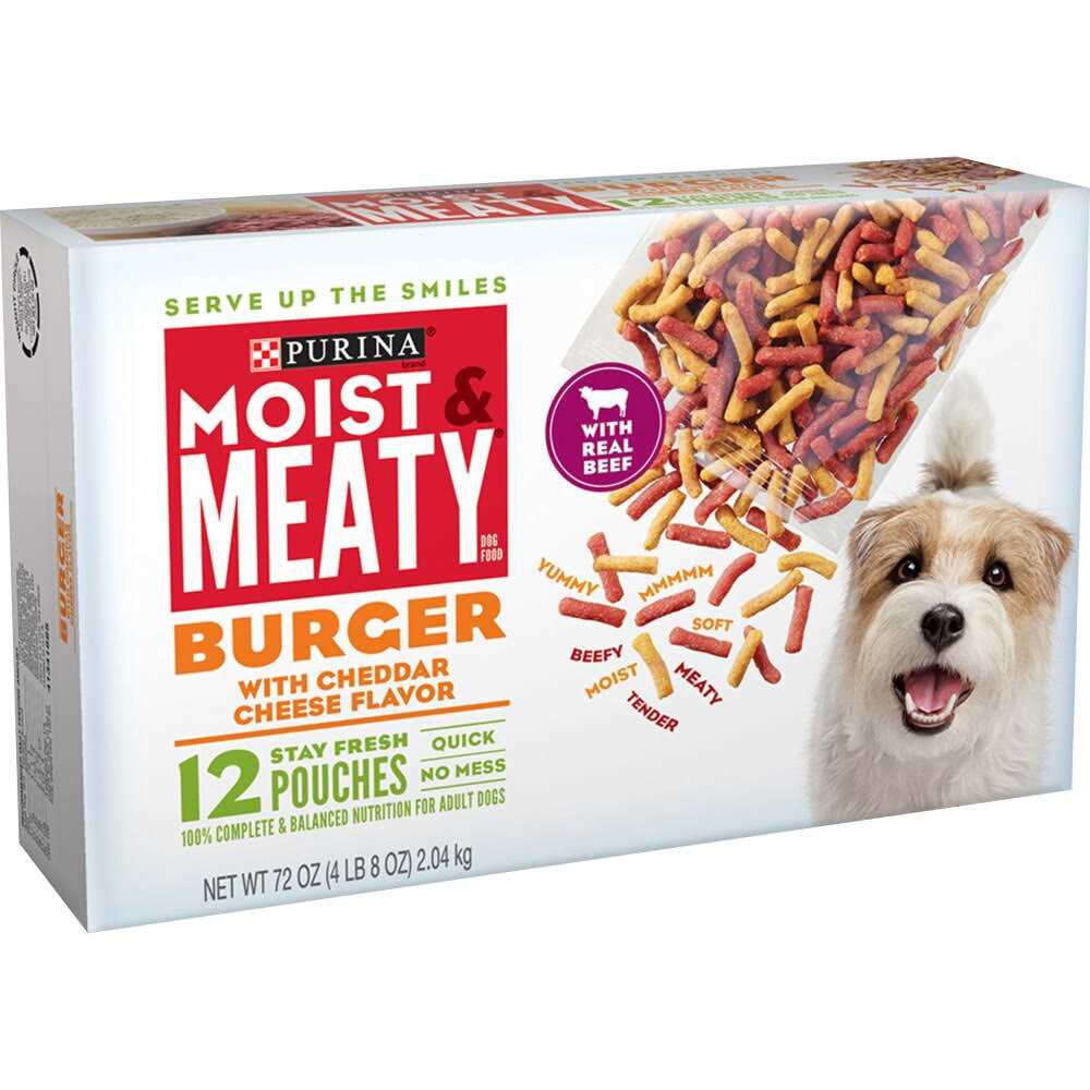 Moist & Meaty Burger with Cheddar Cheese Flavor Dry Dog Food M82137