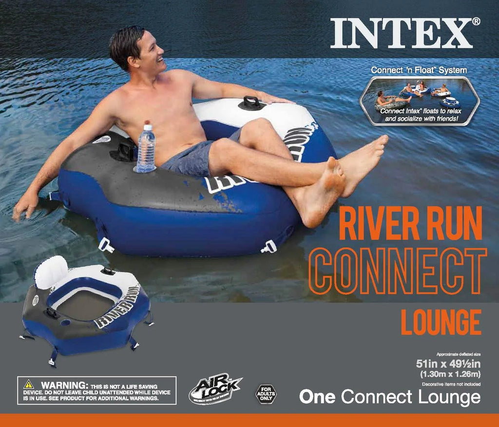 Inflatable Water Tube (2 Pack) and Inflatable Beverage Cooler S766