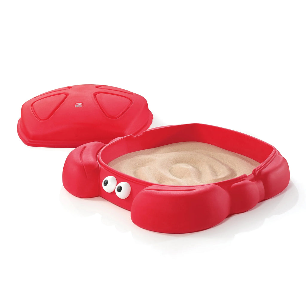 Red Plastic Outdoor Sandbox with Cover G454021