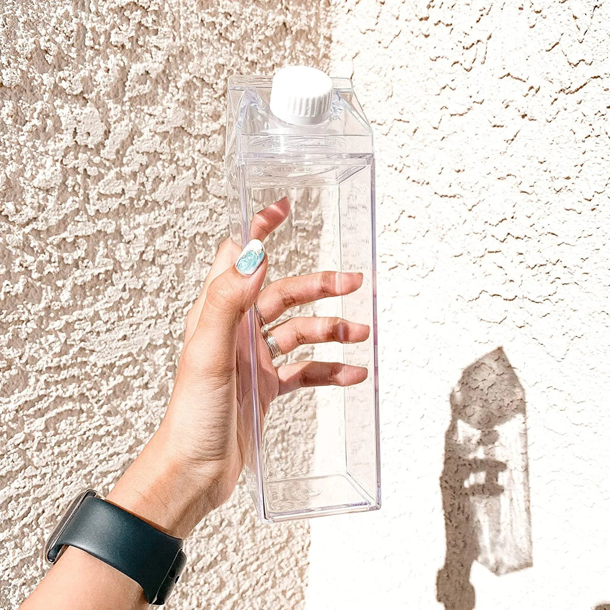 Clear Milk Carton Water Bottle A15488