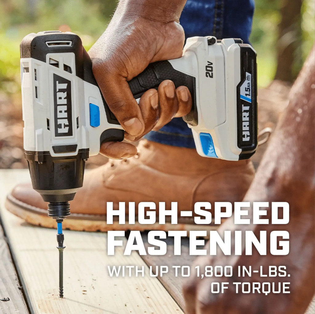 20-Volt Cordless Impact Driver Kit with 1.5Ah Lithium-Ion Batteries W786263