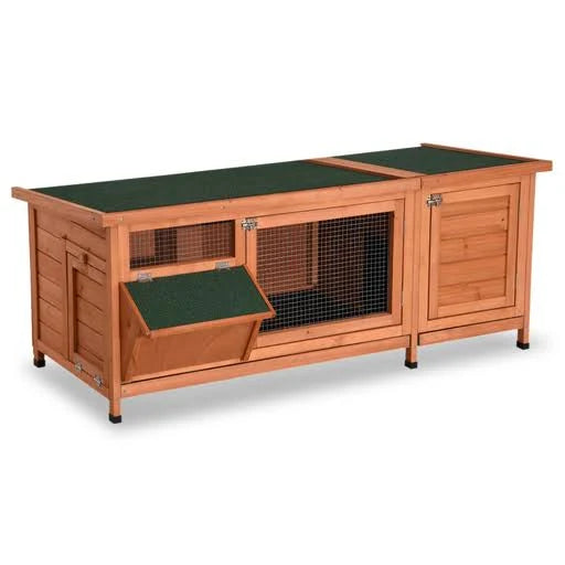 Wooden Bunny Hutch Rabbit Cage Guinea Pig Coop Pet House with Six L I769