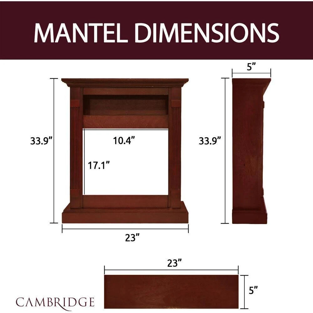 Cherry Floor-standing Electric Fireplace F509