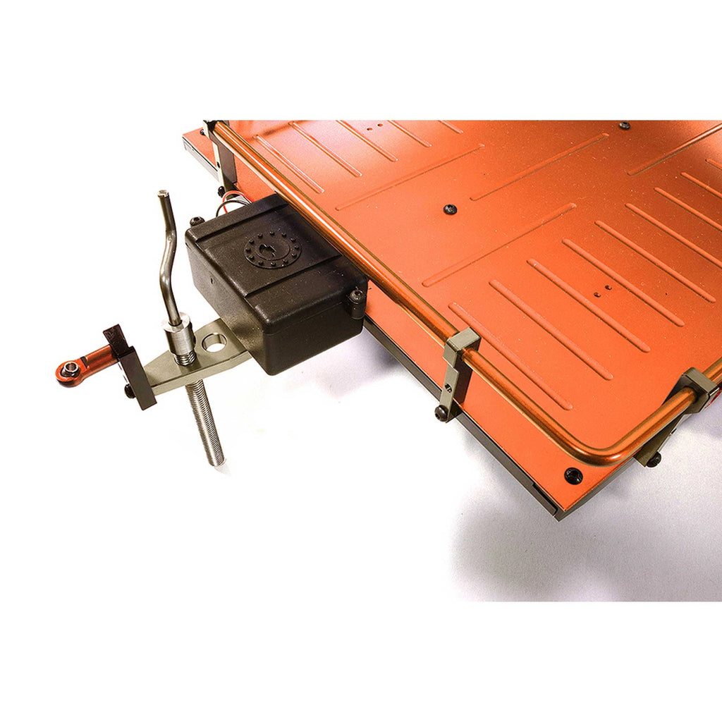 Orange Alloy Flatbed Dual Axle Car Trailer A4202