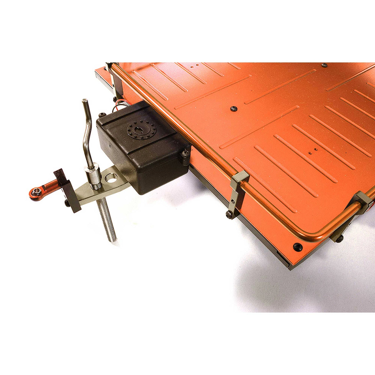 Orange Alloy Flatbed Dual Axle Car Trailer A4202