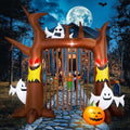 8FT Halloween Inflatable Dead Tree with Ghosts & Pumpkins L196848