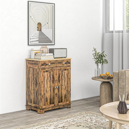 White Sideboard with 3 Drawers and Doors R4942