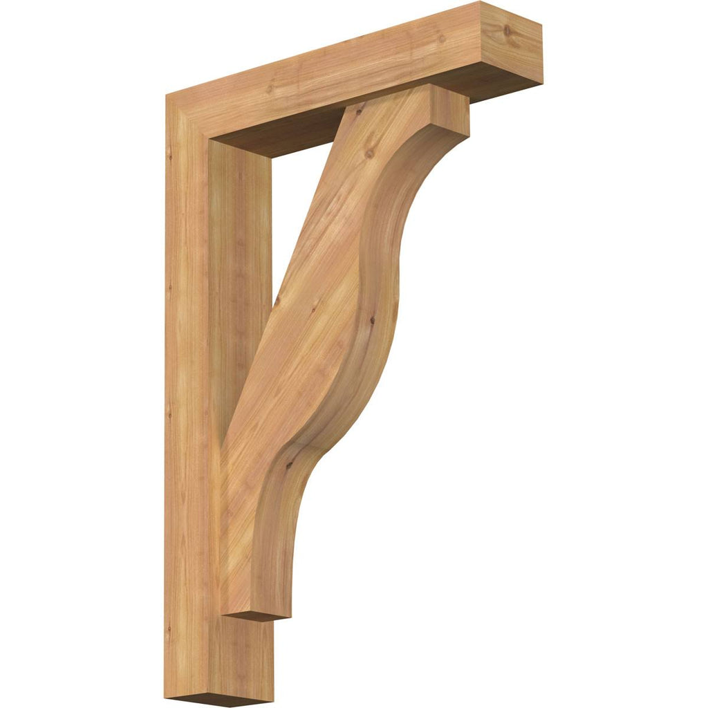 5 1/2x22W x 24x22D x 36x22H Western Red Cedar Bracket F42644