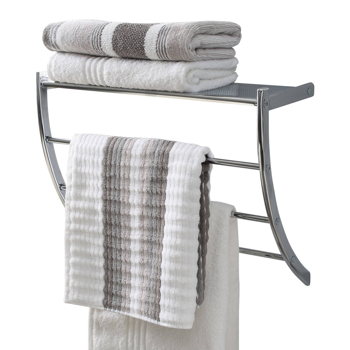Curved Towel with Shelf I71407