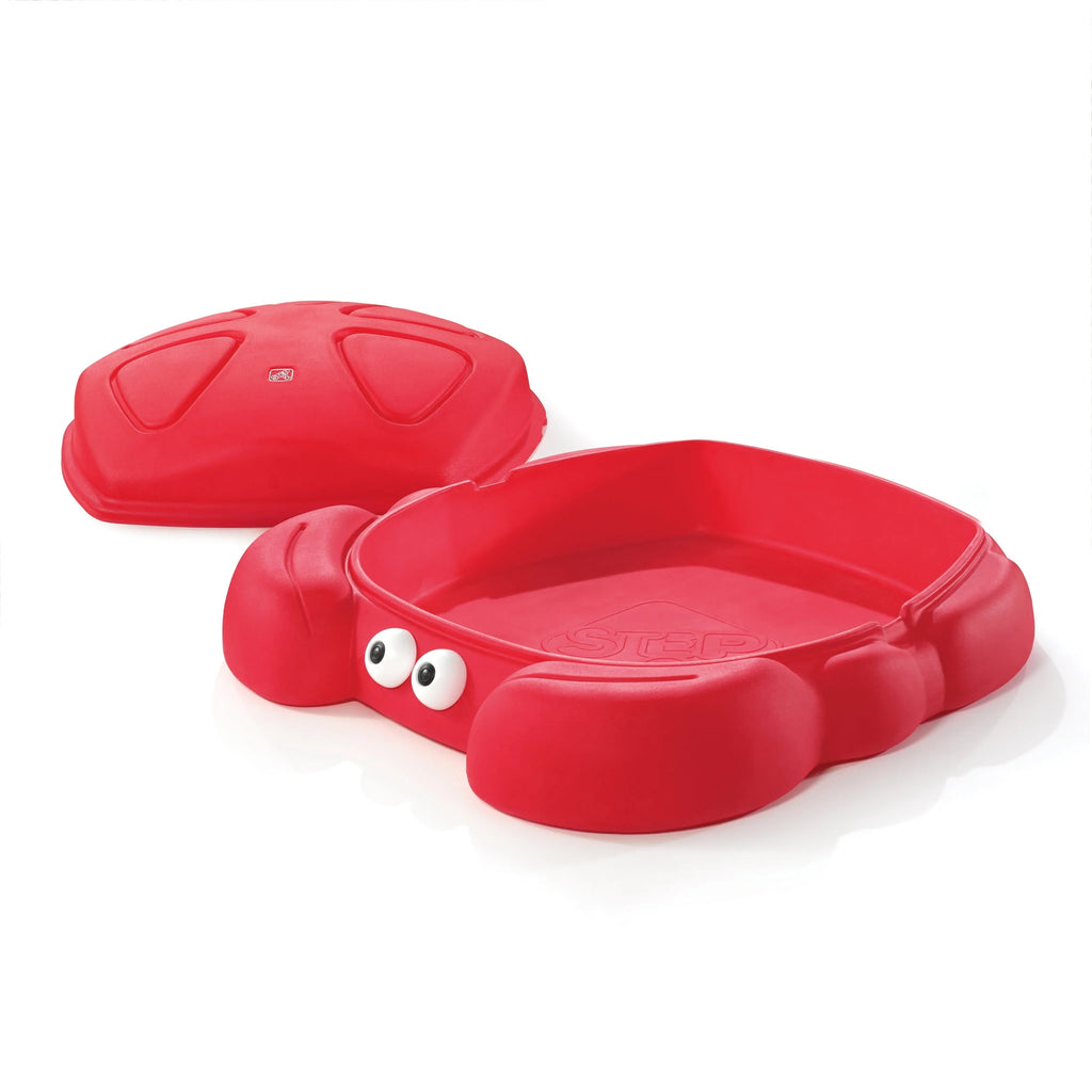 Red Plastic Outdoor Sandbox with Cover G454021