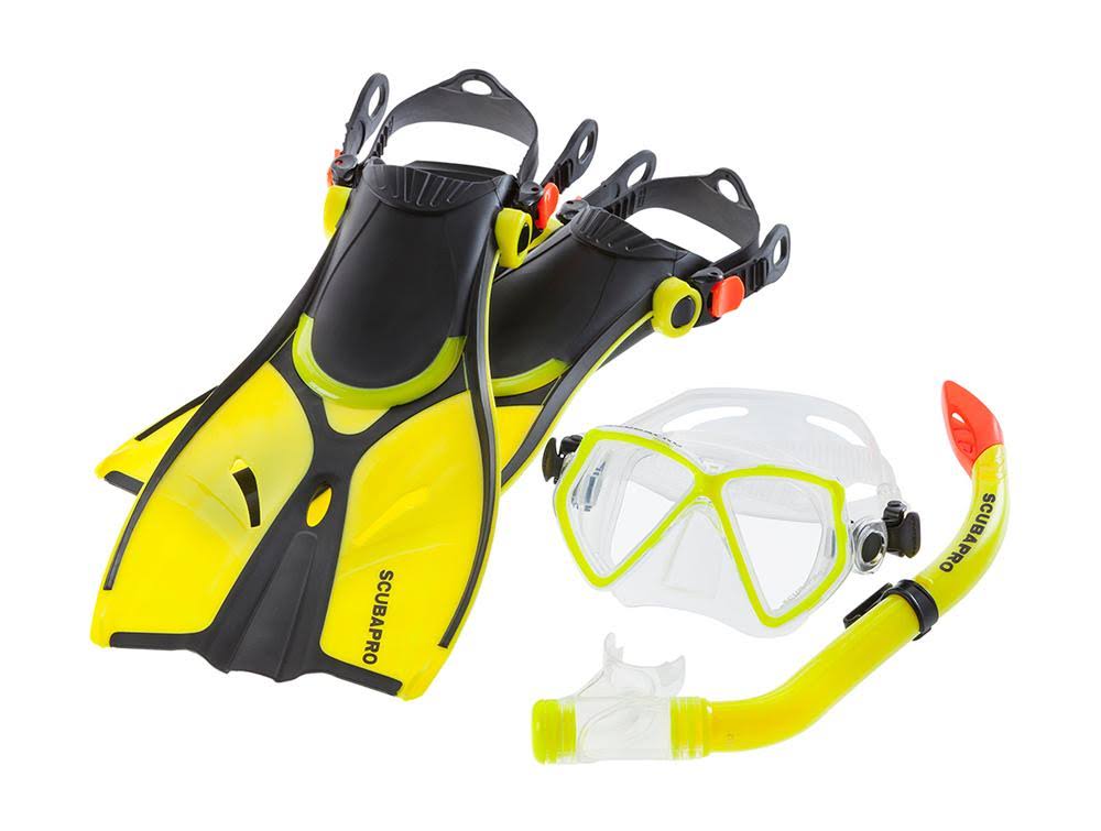 Yellow S/M Mini Vu Combo with Fins X7023