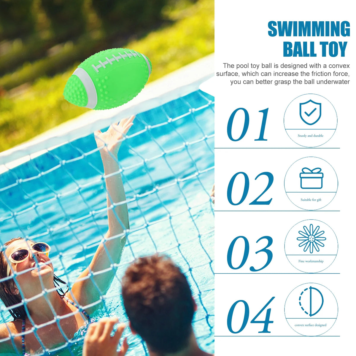 Underwater Rugby Toy Pool Ball Toy R9086