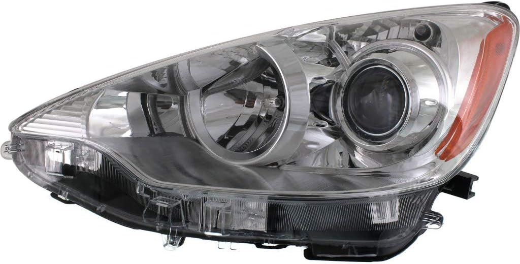 Passenger Side Headlight for Toyota Prius c 2012-2014 C8927