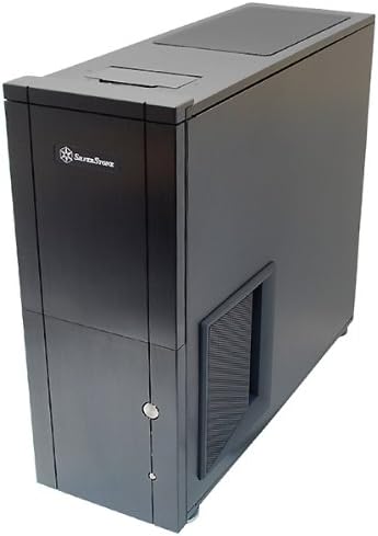Black Aluminum front panel steel body ATX Mid Tower Computer Case S155442