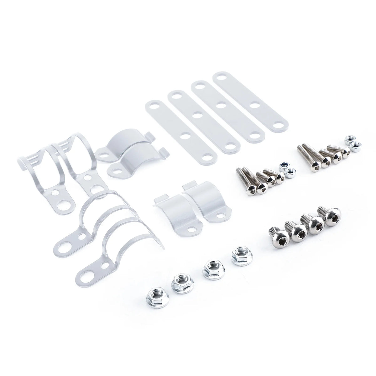 Chrome Motorcycle Headlight Mount Bracket Adapter H70336