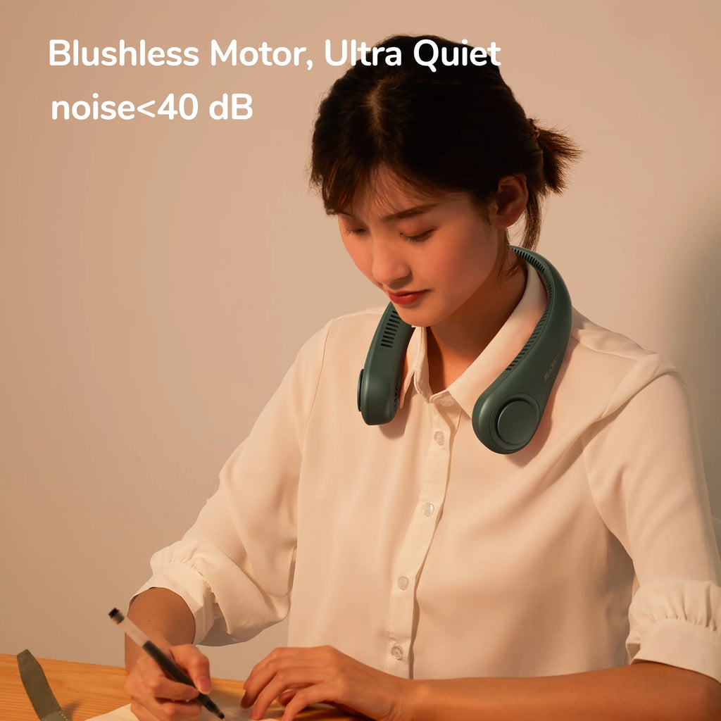 Portable Neck Fan 4000 mAh Bladeless Fan with 3 Speeds T106