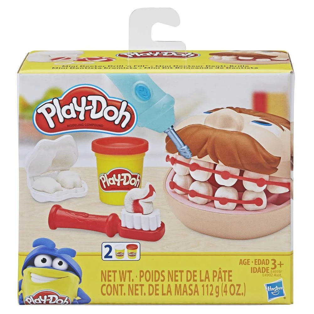 Play-Doh Mini Doctor Drill 'n Fill Dentist Toy with 2 Non-Toxic Colors G10898