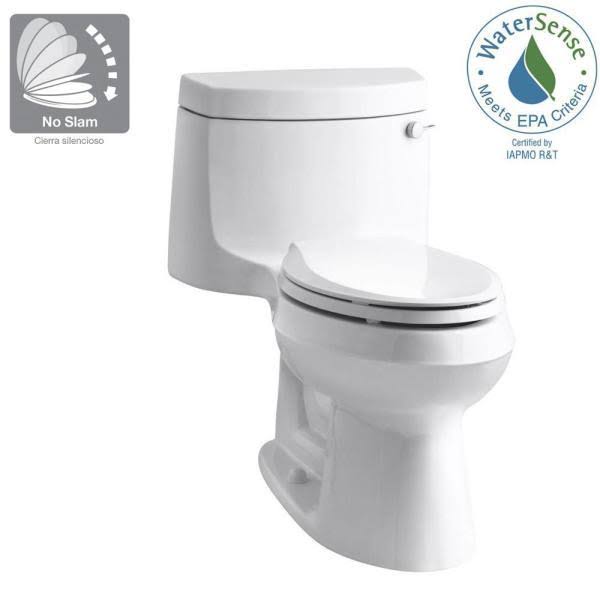 White One-Piece Elongated Comfort Height Toilet D62210