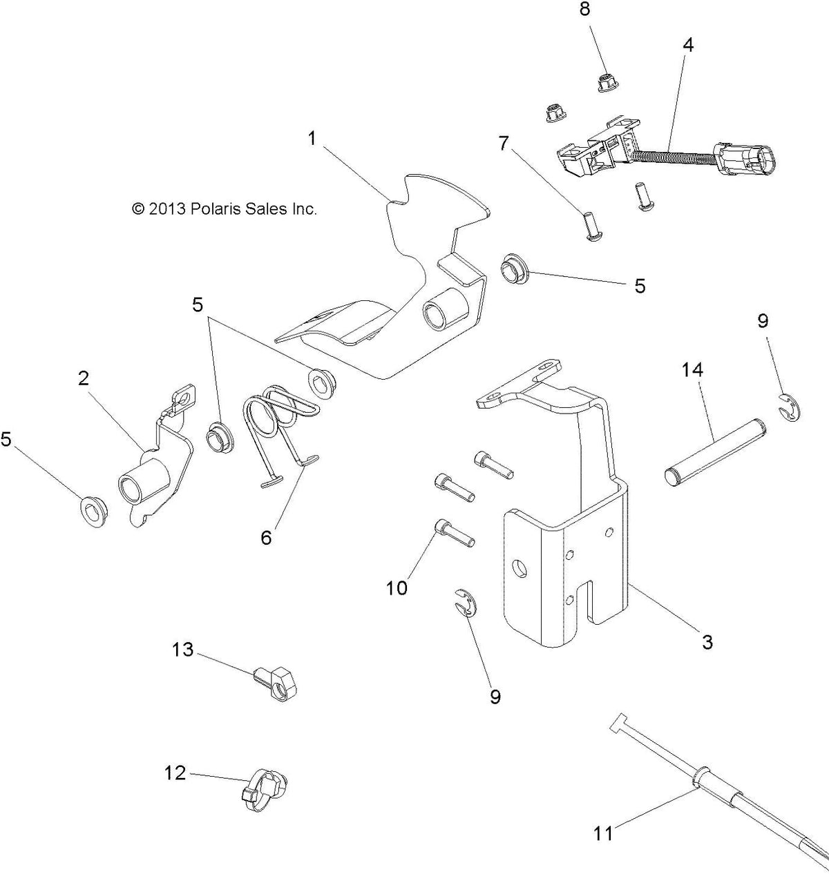 Throttle Cable, Qty 1 Pack of 2 G6692