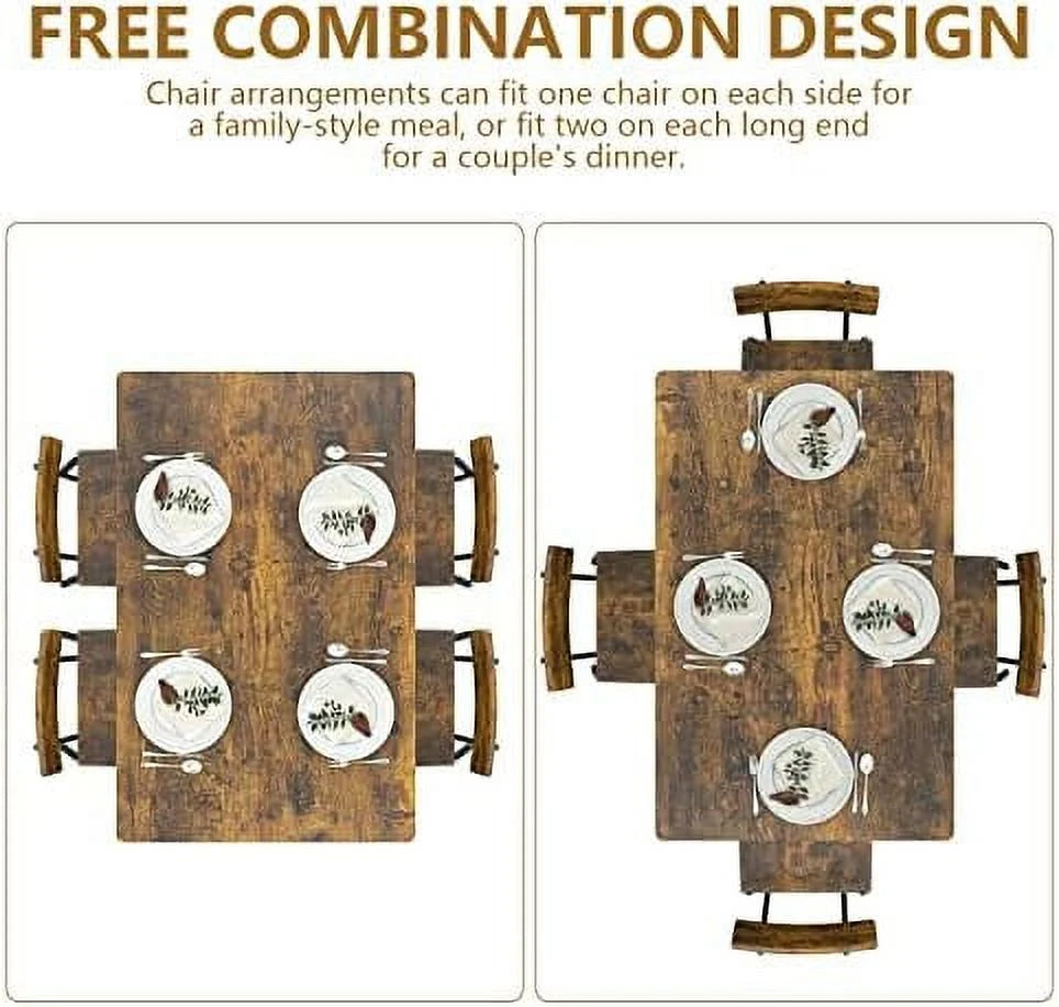 3 Piece Metal and Wood Table and Stools Set G8266
