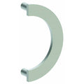 C Shaped Door Pull with 8-1/2x22 Center to Center - Bright Brass R8872
