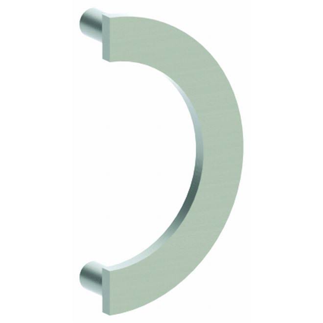 C Shaped Door Pull with 8-1/2x22 Center to Center - Bright Brass R8872
