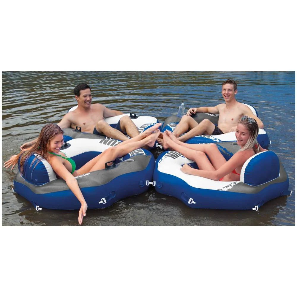 Inflatable Water Tube (2 Pack) and Inflatable Beverage Cooler S766