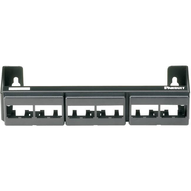Black 12 Ports Patch Panel O73965