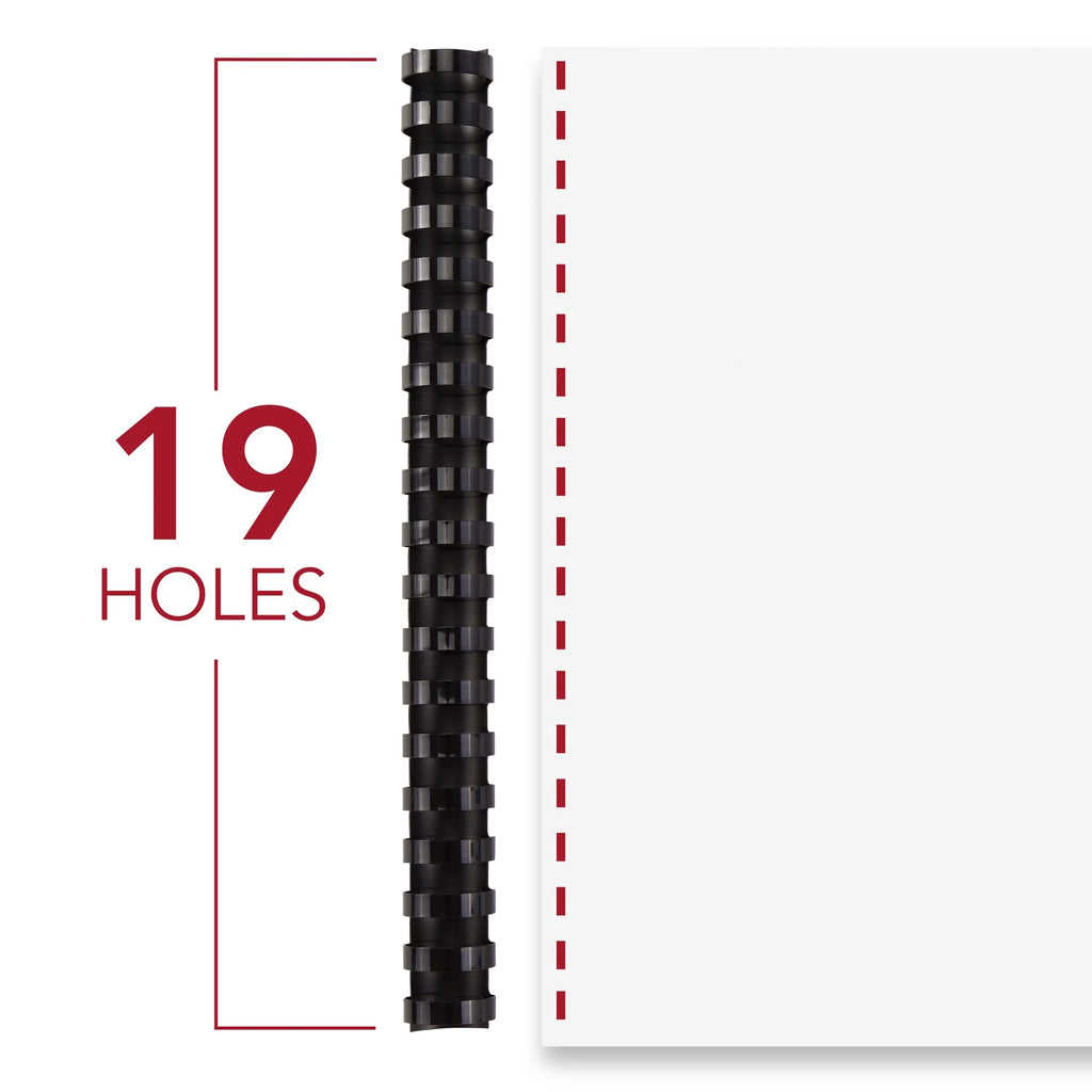 Black 50 Pack Binding Spines B521