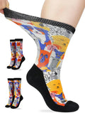 Bamboo Non Binding Extra Wide Crew Socks J68688