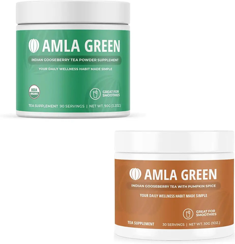 Organic Vegan Amla Powder & Green Tea Supplement U197