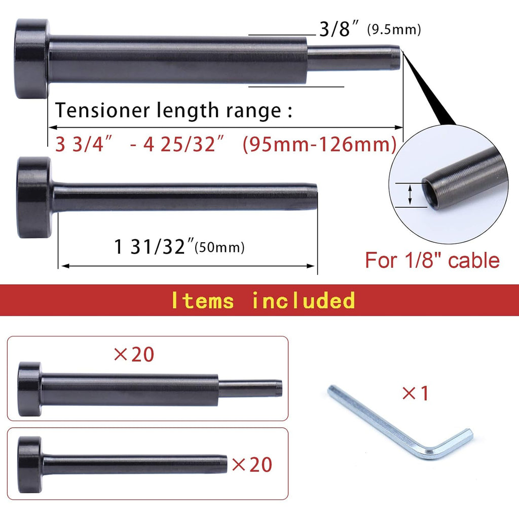 Black Cable Railing Kit T316 Stainless Steel Y2871